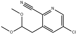 2-Pyridinecarbonitrile, 5-chloro-3-(2,2-dimethoxyethyl)-