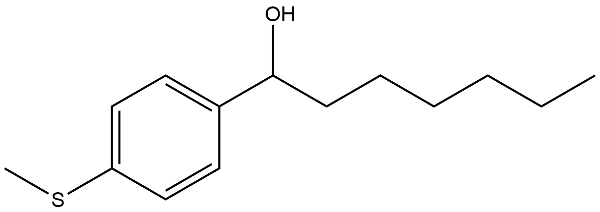 α-Hexyl-4-(methylthio)benzenemethanol Structure
