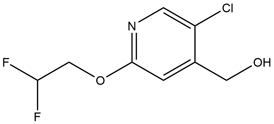 5-Chloro-2-(2,2-difluoroethoxy)-4-pyridinemethanol Structure