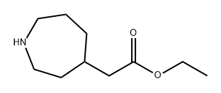 1H-Azepine-4-acetic acid, hexahydro-, ethyl ester Struktur