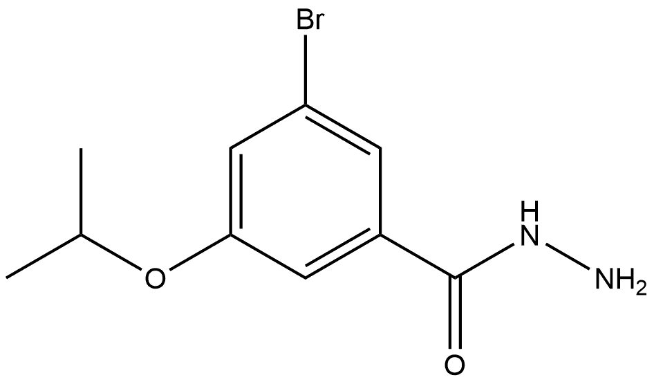 3-Bromo-5-(1-methylethoxy)benzoic acid hydrazide Structure