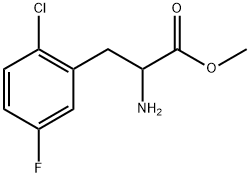 methyl 2-amino-3-(2-chloro-5-fluorophenyl)propanoate Structure