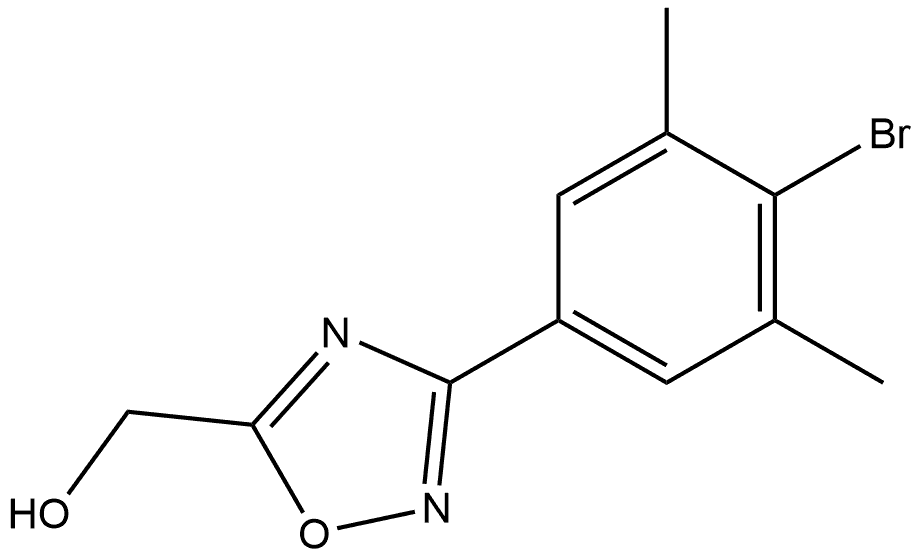 3-(4-Bromo-3,5-dimethylphenyl)-1,2,4-oxadiazol-5-yl]methanol Structure