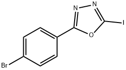 2-(4-bromophenyl)-5-iodo-1,3,4-oxadiazole Structure