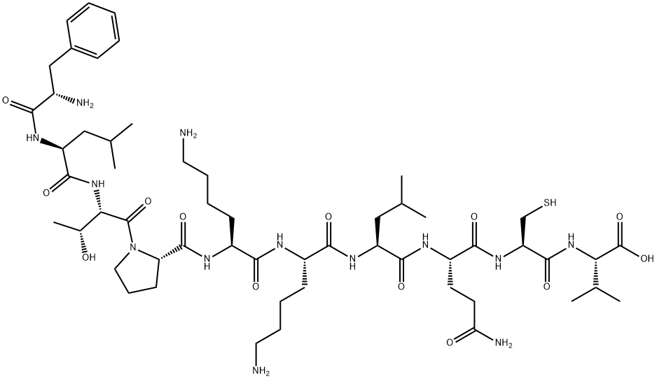 FLTPKKLQCV, 160215-60-1, 结构式