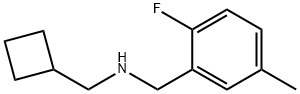 (cyclobutylmethyl)[(2-fluoro-5-methylphenyl)methyl]amine,1602202-88-9,结构式