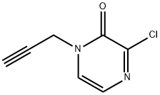 3-chloro-1-(prop-2-yn-1-yl)-1,2-dihydropyrazin-2-o ne 化学構造式