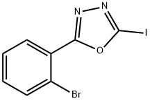 2-(2-溴苯基)-5-碘-1,3,4-噁二唑,1602318-69-3,结构式