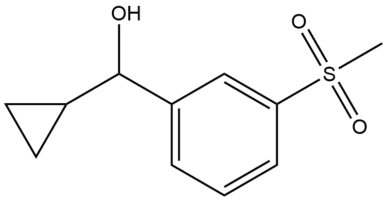 cyclopropyl(3-methanesulfonylphenyl)methanol Structure