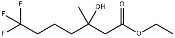 Heptanoic acid, 7,7,7-trifluoro-3-hydroxy-3-methyl-, ethyl ester Struktur