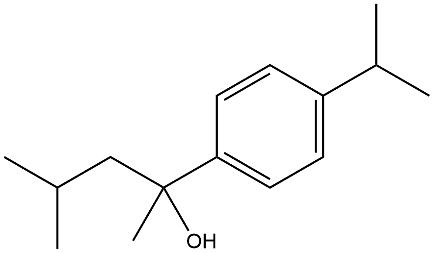 α-Methyl-4-(1-methylethyl)-α-(2-methylpropyl)benzenemethanol Structure