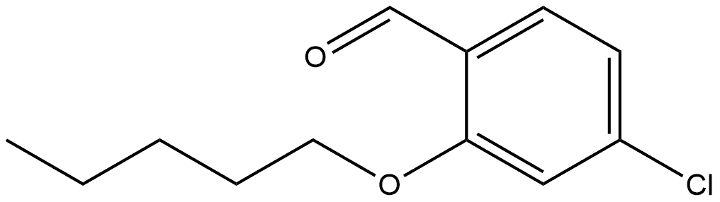 4-Chloro-2-(pentyloxy)benzaldehyde Structure