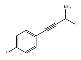 3-Butyn-2-amine, 4-(4-fluorophenyl)- Struktur