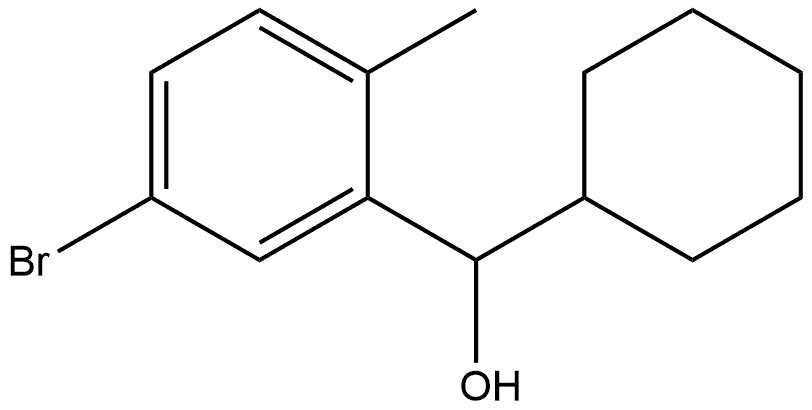 5-Bromo-α-cyclohexyl-2-methylbenzenemethanol Struktur