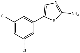 5-(3,5-Dichlorophenyl)thiazol-2-amine 结构式