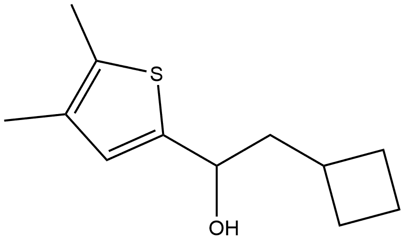 α-(Cyclobutylmethyl)-4,5-dimethyl-2-thiophenemethanol,1603354-73-9,结构式