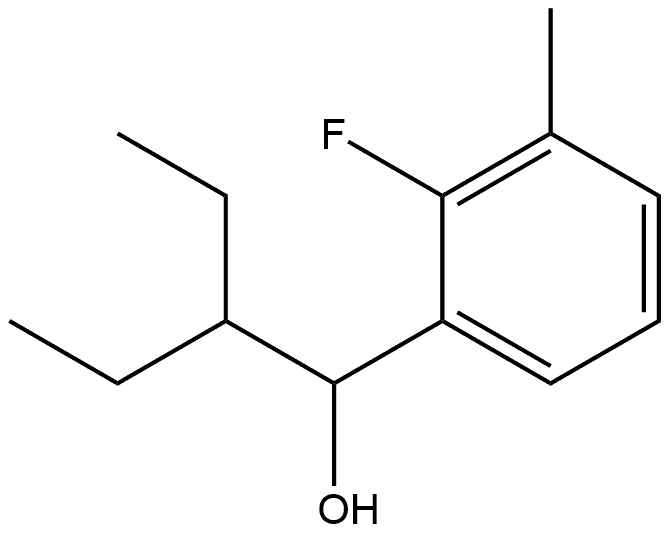 α-(1-Ethylpropyl)-2-fluoro-3-methylbenzenemethanol Structure