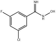 Benzenecarboximidamide, 3-chloro-5-fluoro-N-hydroxy- Structure