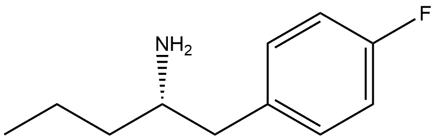 Benzeneethanamine, 4-fluoro-α-propyl-, (αS)- Structure