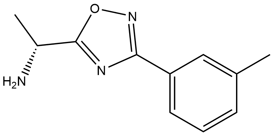 (R)-1-(3-(m-tolyl)-1,2,4-oxadiazol-5-yl)ethan-1-amine Struktur