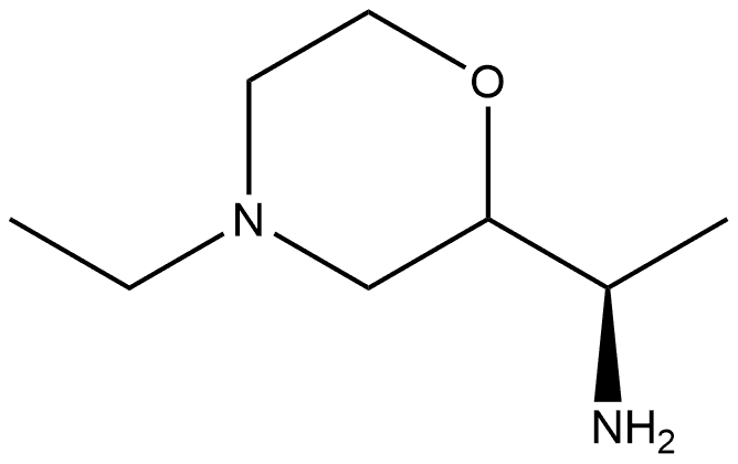 2-Morpholinemethanamine,4-ethyl-α-methyl-,(αR)- Structure