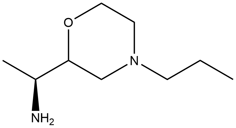 2-Morpholinemethanamine,α-methyl-4-propyl-,(αS)- Structure