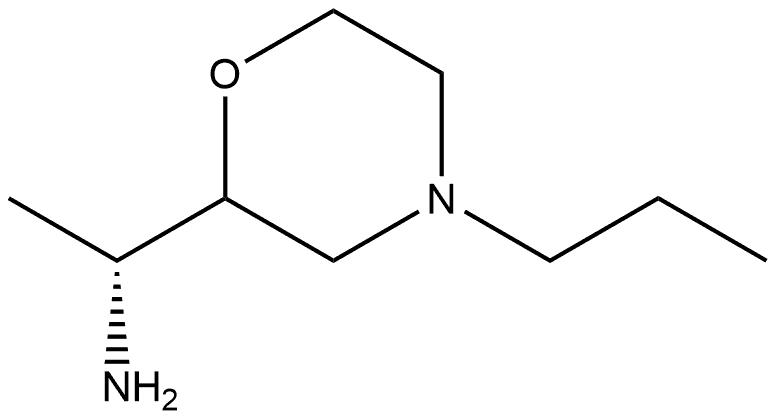 2-Morpholinemethanamine,α-methyl-4-propyl-,(αR)- Structure