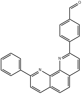 4-(9-phenyl-1,10-phenanthrolin-2-yl)benzaldehyde,160488-08-4,结构式