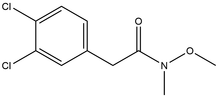 3,4-Dichloro-N-methoxy-N-methylbenzeneacetamide Structure