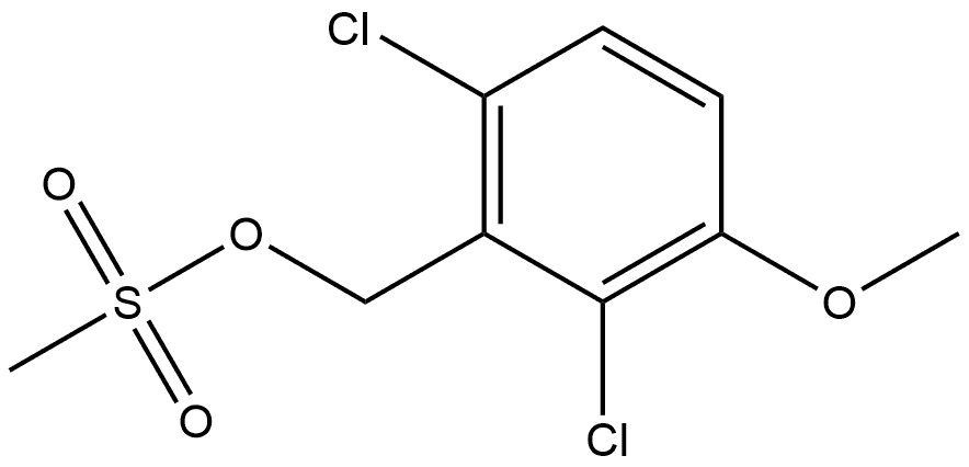 Benzenemethanol, 2,6-dichloro-3-methoxy-, 1-methanesulfonate Structure