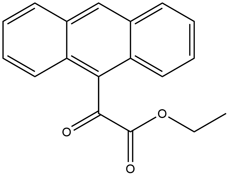 9-Anthraceneacetic acid, α-oxo-, ethyl ester Structure