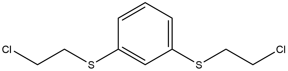 1,3-Bis-(2-chloro-ethylsulfanyl)-benzene Structure