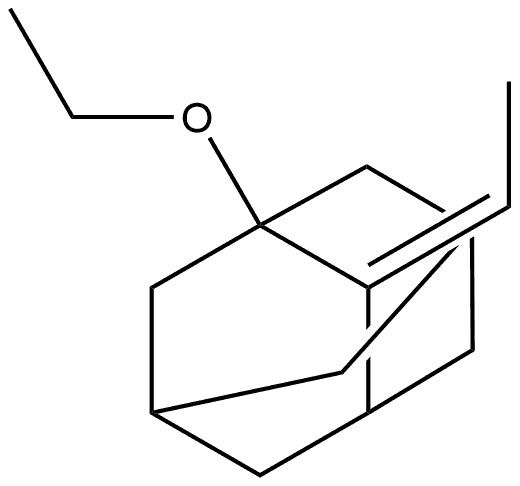 Tricyclo[3.3.1.13,7]decane, 1-ethoxy-2-ethylidene-, (Z)- (9CI) Structure