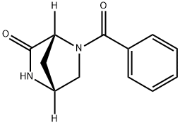2,5-Diazabicyclo[2.2.1]heptan-3-one, 5-benzoyl-, (1R,4R)- Structure