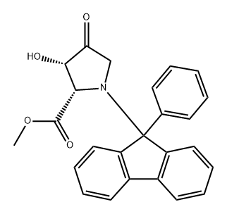 L-Proline, 3-hydroxy-4-oxo-1-(9-phenyl-9H-fluoren-9-yl)-, methyl ester, (3S)-