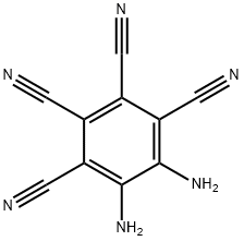 1,2,3,4-Benzenetetracarbonitrile, 5,6-diamino- Struktur