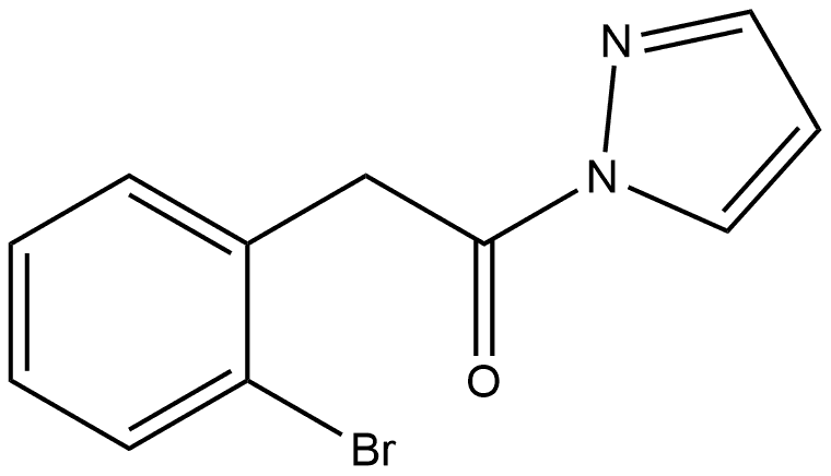 2-(2-Bromophenyl)-1-(1H-pyrazol-1-yl)ethanone Struktur