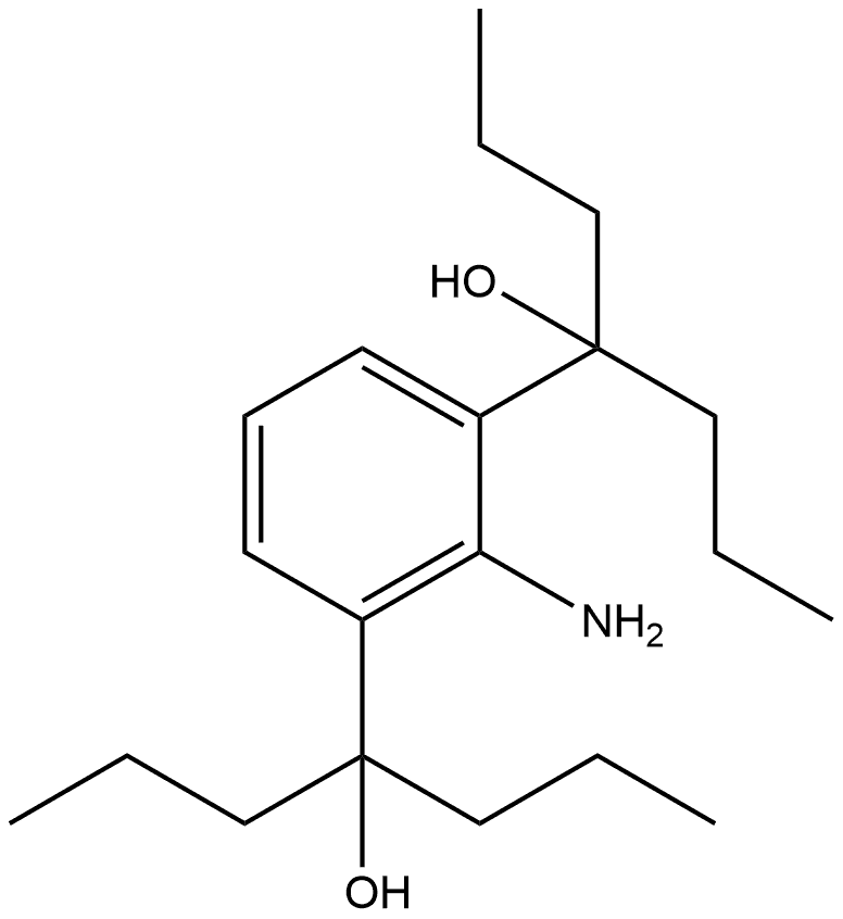 1,3-Benzenedimethanol, 2-amino-α1,α1,α3,α3-tetrapropyl- 化学構造式