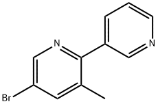5-bromo-3-methyl-2,3'-bipyridine Structure