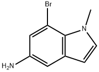 1H-Indol-5-amine, 7-bromo-1-methyl- 化学構造式