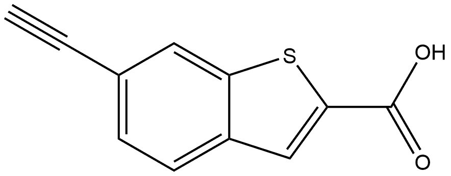 6-Ethynylbenzo[b]thiophene-2-carboxylic acid Structure