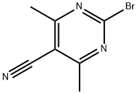 2-Bromo-4,6-dimethylpyrimidine-5-carbonitrile Structure