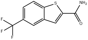 5-(Trifluoromethyl)benzothiophene-2-carboxamide 结构式