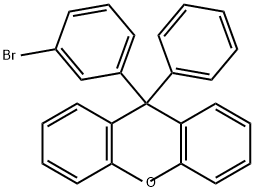 9H-Xanthene, 9-(3-bromophenyl)-9-phenyl- Structure