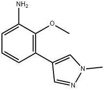 2-Methoxy-3-(1-methyl-1h-pyrazol-4-yl)aniline Structure