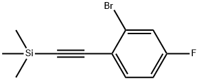 ((2-溴-4-氟苯基)乙炔基)三甲基硅烷, 1609556-12-8, 结构式