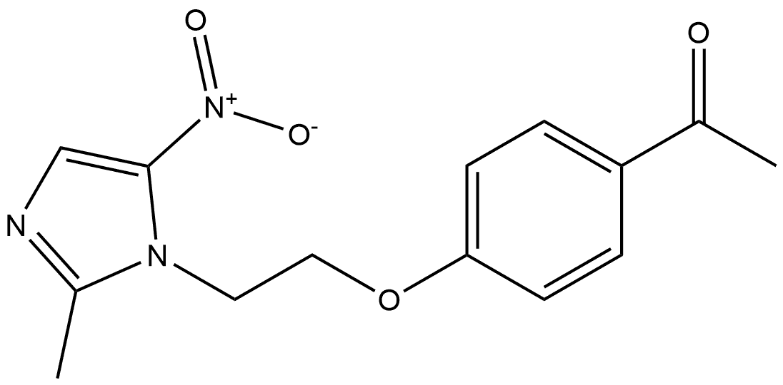 1-[4-[2-(2-Methyl-5-nitro-1H-imidazol-1-yl)ethoxy]phenyl]ethanone|