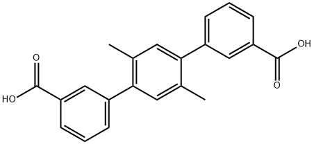 [1,1':4',1''-Terphenyl]-3,3''-dicarboxylic acid, 2',5'-dimethyl- Structure