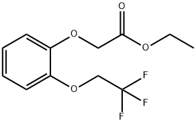 Acetic acid, 2-[2-(2,2,2-trifluoroethoxy)phenoxy]-, ethyl ester Structure