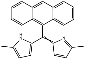 1H-Pyrrole, 2-[9-anthracenyl(5-methyl-2H-pyrrol-2-ylidene)methyl]-5-methyl-,1610028-66-4,结构式